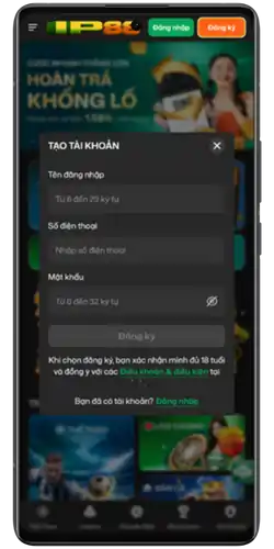 Cách Đăng Ký Tài Khoản Tại IP88